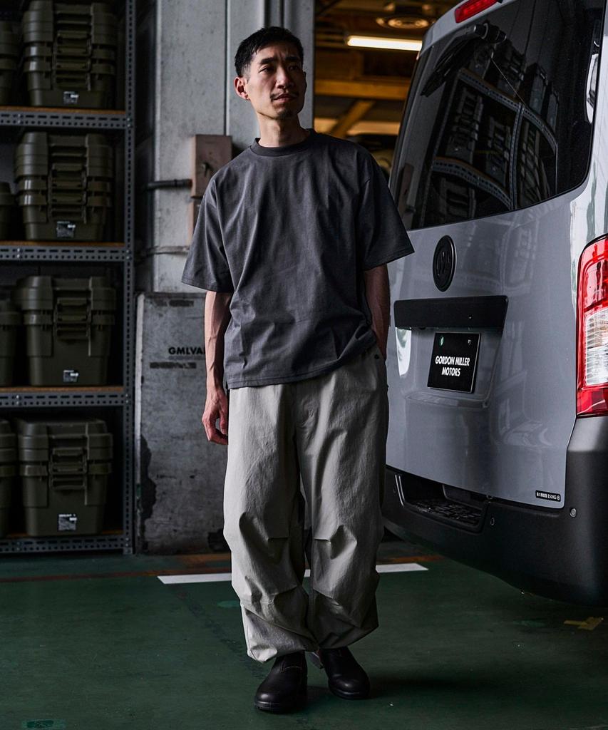 GORDON MILLER Men's Short Sleeve Stand Up T-Shirt, Size M, Gray, 32605