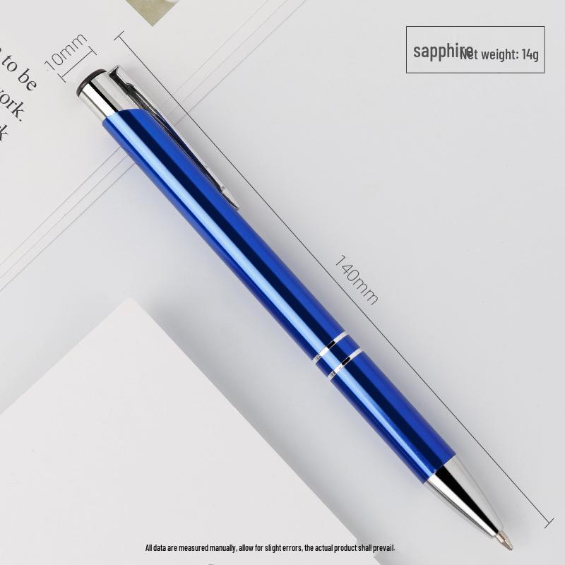 Customized Metal Click Ballpoint Pen with Logo - Oil-Based Ink, Press-Action Design for Promotional Use