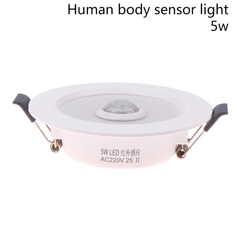 Motion Sensor Spot Led Downlight Lamparas 220V Ceiling Light 5W 7W 9W Warm/Cold White Panel Light For Hallway Stair Depot