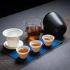 Tuopai Portable Suet Jade Porcelain Travel Tea Set