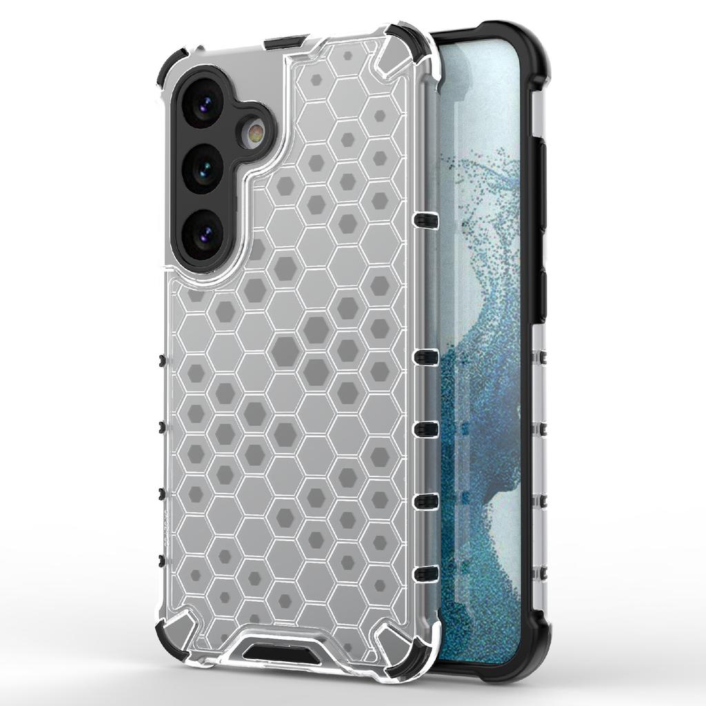 For Samsung Galaxy S24 Case TPU+PC Honeycomb Design Phone Cover