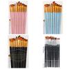 12-Piece Acrylic, Watercolor, and Oil Paint Brush Set – No Shed, Includes 13 Gouache Brushes