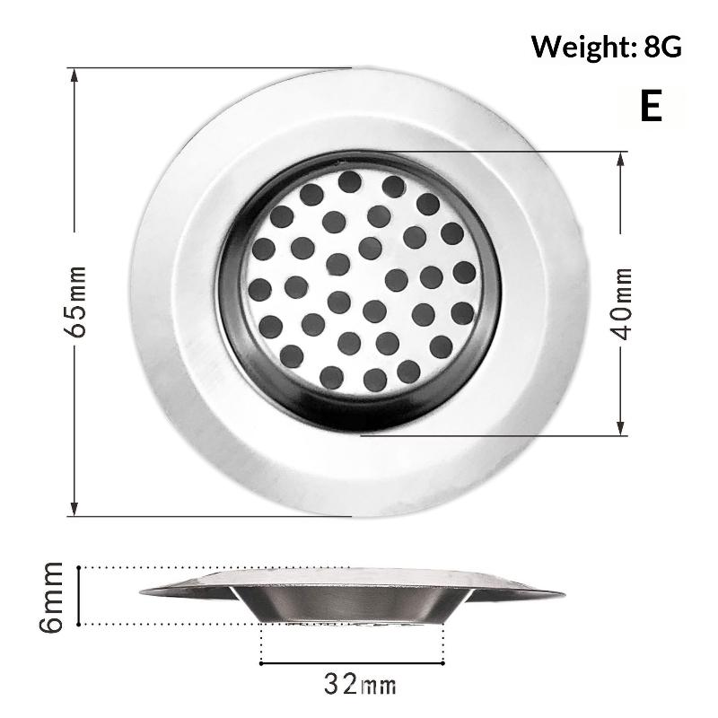

1Pc Kitchen Sink Filter Stainless Steel Mesh Sink Strainer Filter Sewer Mesh Strainers Drain Hole Filter Trap Keep Your Bathtub E 2pcs