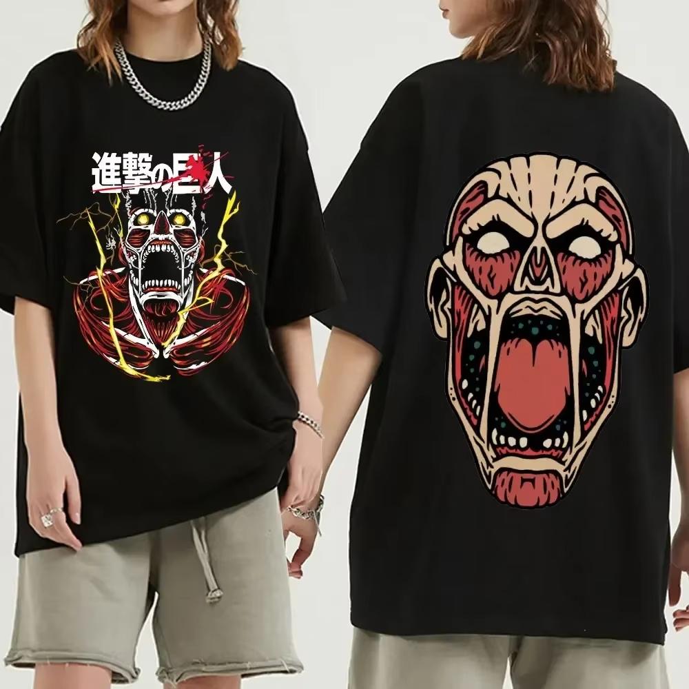 2026 New Japan Anime Attack On Titan Shingeki No Kyojin Eren Yeager Tshirt Unisexga Short Sleeves Harajuku T Shirts