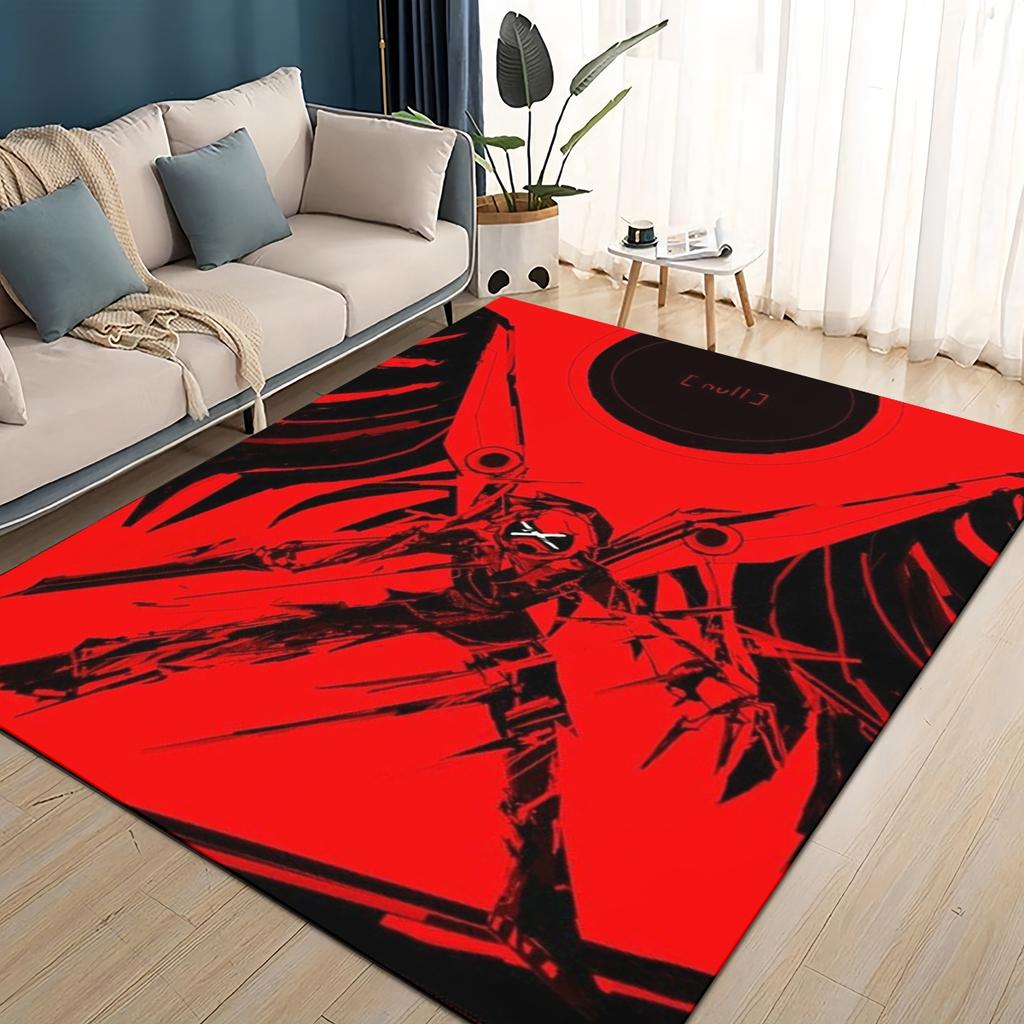 3D Print Murder Drones Cartoon Uzi V J Robot Gift Carpet Rug for Living Room Bedroom Home Sofa Decoration,kid Non-slip Floor Mat