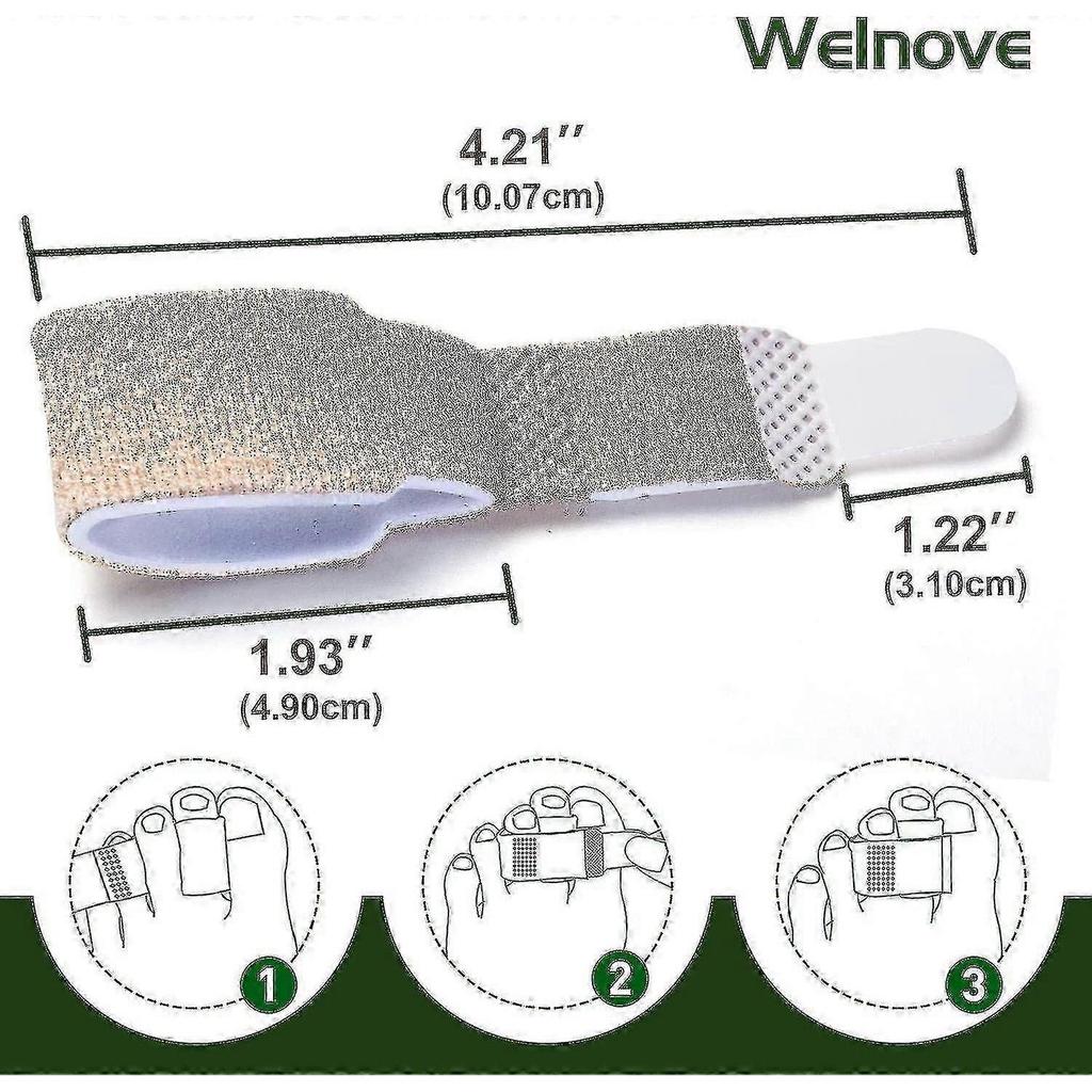 6pcs Of Hammer Toe Straighteners For Straightening Hammer Toes, Broken Toes, Crooked Toes And Overlapping Toes