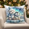 Home Decor Christmas Cute Animal & Snowman Suitable For Sofa Bedroom Car Pillow Cover Cushion Rectangular Back Cushion