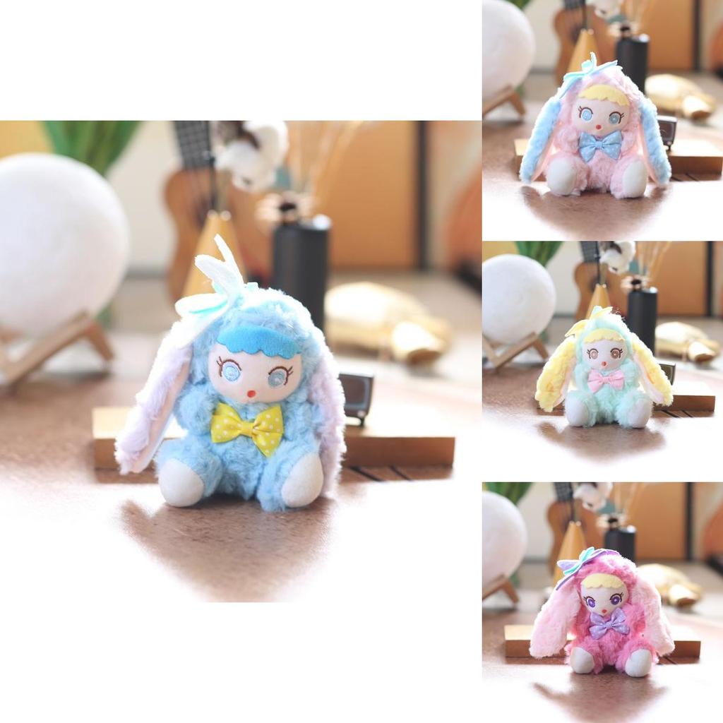Soft Rabbit Plush Keychain Stuffed Animal Pp Cotton Bag Charm Gift For Kids