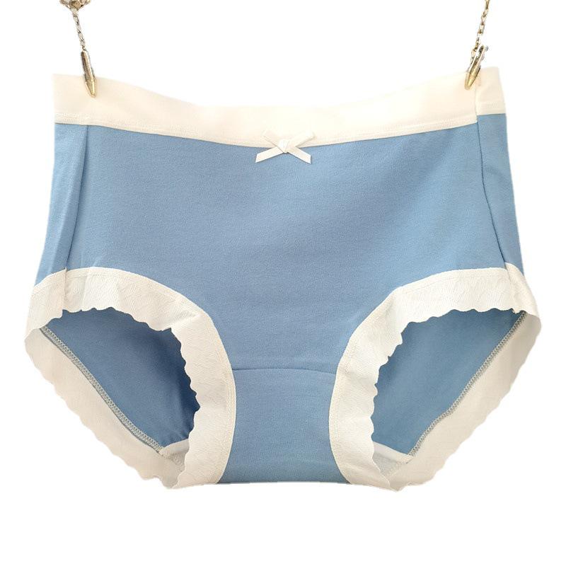 Plus Size Pure Cotton Women's Mid-High Waist Antibacterial Underwear for Autumn/Winter