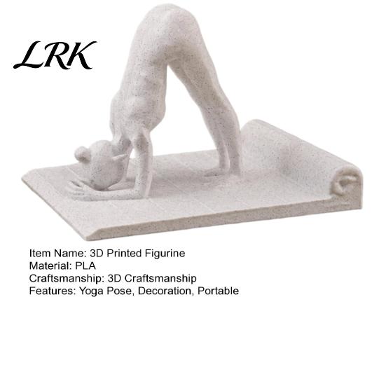 Yoga Pose Phone Holder 3D Printed Figurine, Universal Mobile Ornament Stand, Desktop Decoration for Home Office
