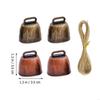 Durability Iron Livestock Bells Rope Attachment Outdoor Farm Decoration Retros Metal Bells with Cord J0MC