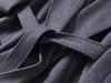 Winter Wool Cashmere Hooded Bathrobe: Long, Cozy, Belted Outerwear Coat Without Buttons