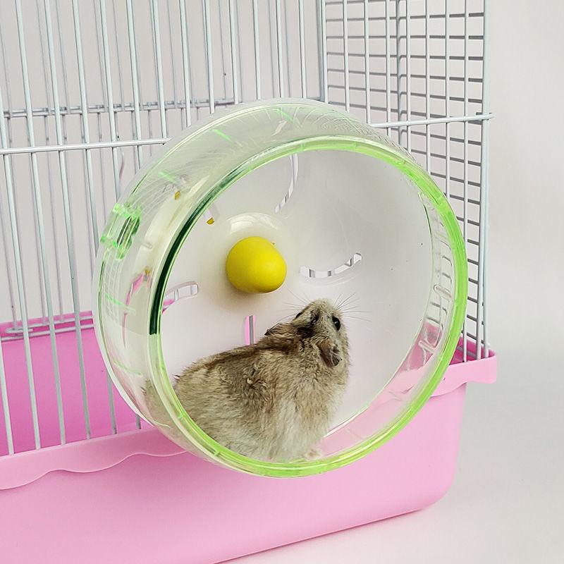Silent Hamster Running Wheel: Cage Spinner & Exercise Ball for Golden Hamsters - Essential Toy for Hamster Supplies