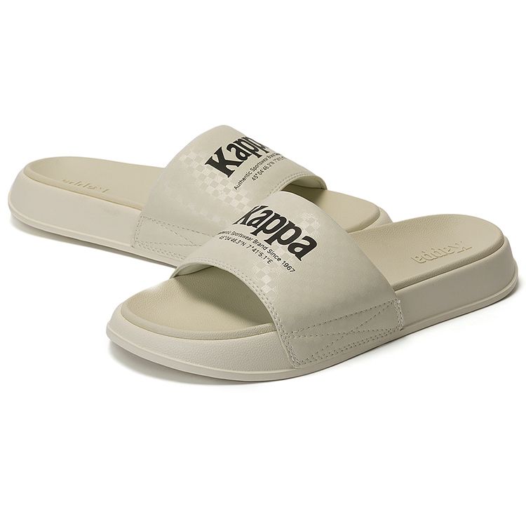 Kappa Outdoor Beach Slide Sandals Unisex Footwear Off-White Gray K0CX5LT12-0106