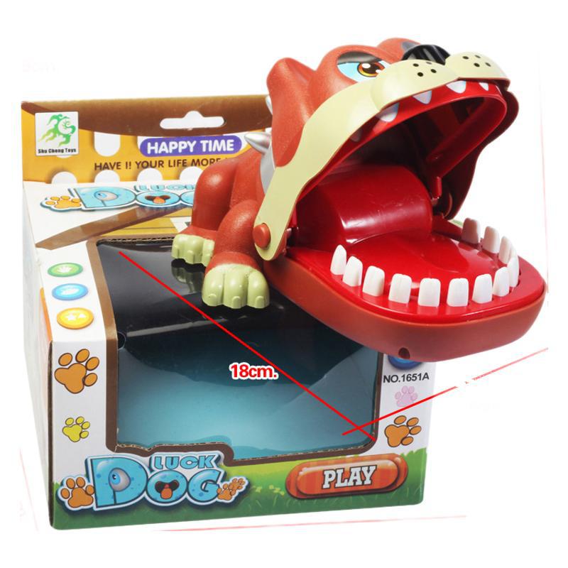 Children's Biting Hand Prank Toy - Large Shar Pei Dog Finger Biter for Interactive Parent-Child Fun