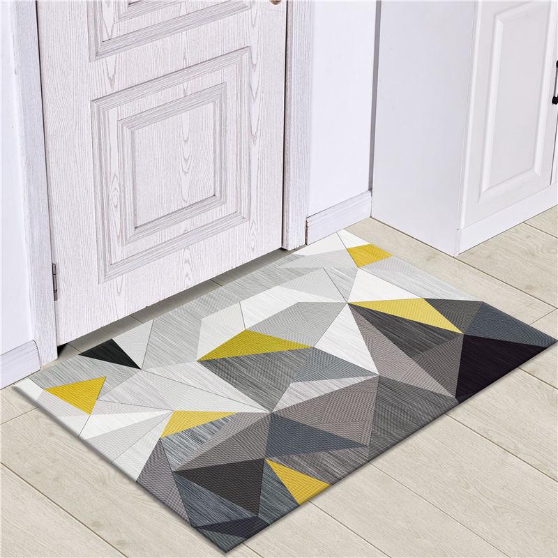 Nordic Light Luxury Non-Slip Entrance Mats - Machine Washable, Dirt-Resistant Floor and Door Carpets for Home.