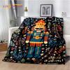 Christmas Tree New Year Nutcracker Cartoon Fairy Tales Blanket,Soft Throw Blanket for Home Bedroom Bed Sofa Cover Child Gift