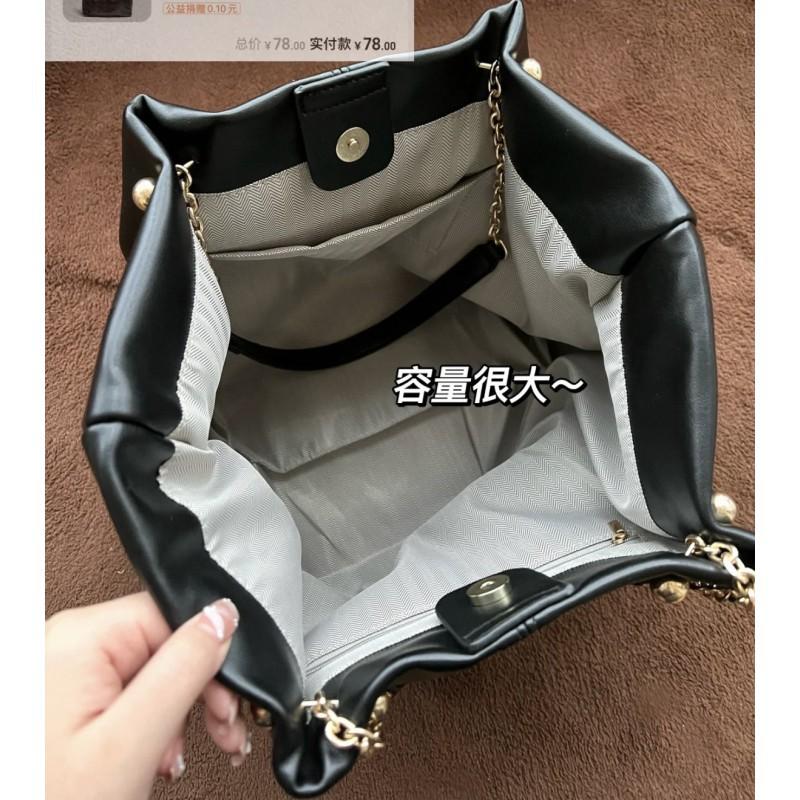 Niche Design Large Capacity Matcha Green Tote Bag Women's Fashionable One-shoulder Underarm All-match Chain