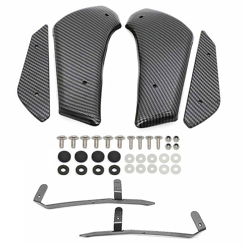 A28G-Motorcycle Parts Fairing Front Aerodynamic Winglet For BMW S1000RR 2015-2018 HP4