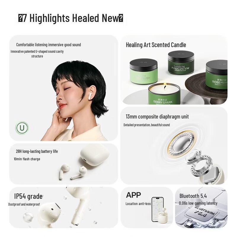 

EDIFIER Zero Air Sense Forest Music Aroma Wireless Earbuds