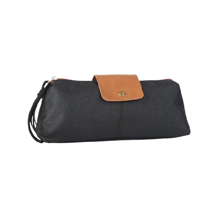 

Water Resistant Foldable Storage Bag With Multi Compartment Fabric Cosmetic Organizers For Traveler чорний