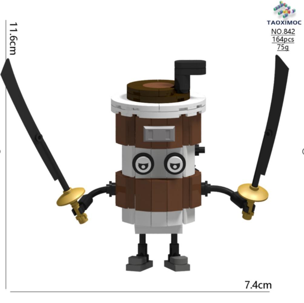 Italian Brainrot Monster Series Block Toy Tung Tung Tung Sahur Tralalelo Tralala Kids Building Blocks Collectibles Toys Gifts