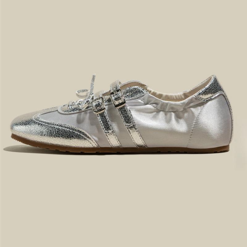 Fashion Spring Trendy Elegant Ballet Flats 2025 New Fashion Breathable Casual Round Toe Sneakers Concise Versatile Women Flat Shoes