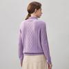 Comom Boca Women's 100% Cashmere Turn-down Collar Sweater
