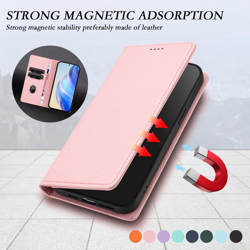 Flip Case für HMD Fusion 5G RFID Block Leder Karte Magnetisch Buch Coque für HMD Skyline Brieftasche Funda HMD Pulse Pro Plus Hülle