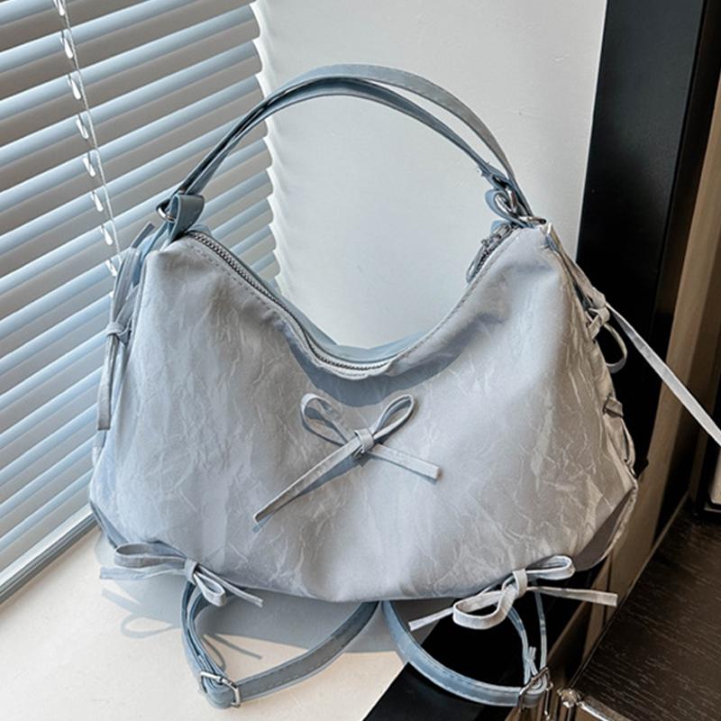 Модный и минималистичный рюкзак большой вместимости, однолямочная сумка-тоут синий