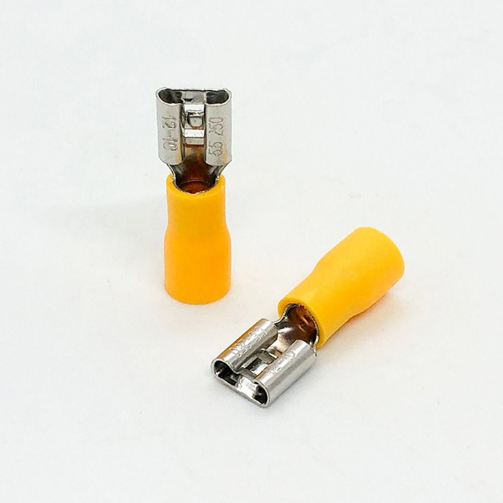 100PCS 4-6mm² Female Quick Disconnects FDD5.5-250 Electrical Crimp Terminal