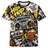 Retro Graphic T Shirt Men Women Hip Hop Gaming Anime Alien Shark Candy Car Print Short Sleeve Streetwear Casual Summer Tee
