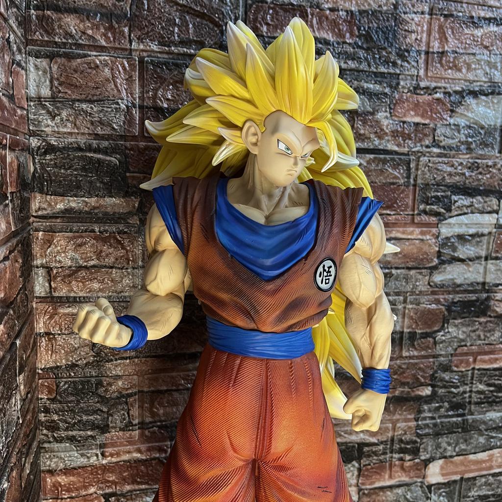 New Jt Dragon Ball Character 2% Super Three Goku Cartoon Character Model Trend Toy Collection Ornaments Statue Birthday Gifts