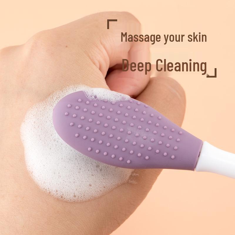 Dual-Head Silicone Mud Mask Brush and Face Cleaning Tool