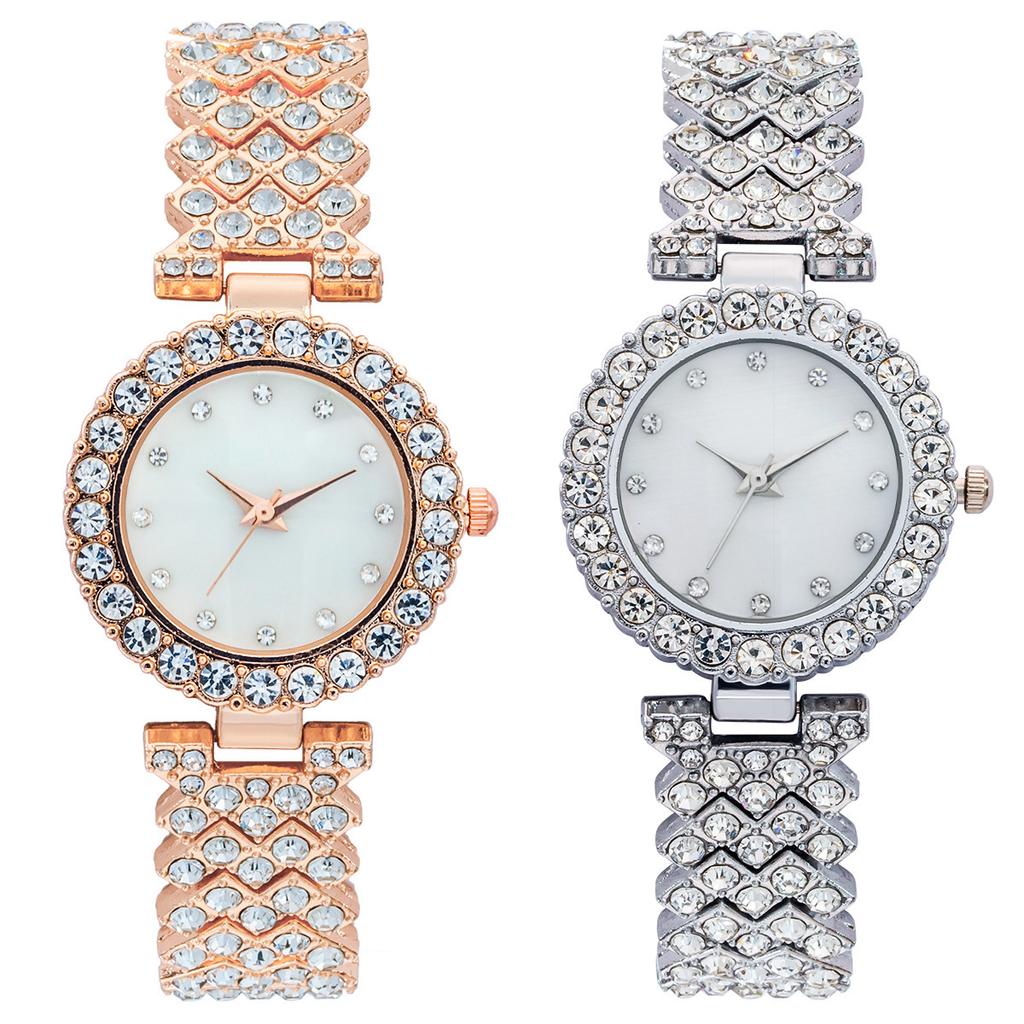Korean Version Of Women'S Gypsy Star 12 Diamond Watch Douyin Explosion Diamond W Bracelet Simple Casual Watch
