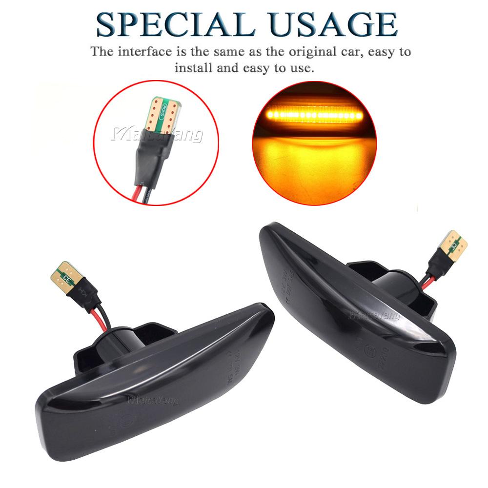 2 Buc. LED Dinamic Semnalizator Lateral Indicator Lampa Semnalizare pentru Volvo S60 MK1 XC90 S80 XC70 V70 30722641 30722642