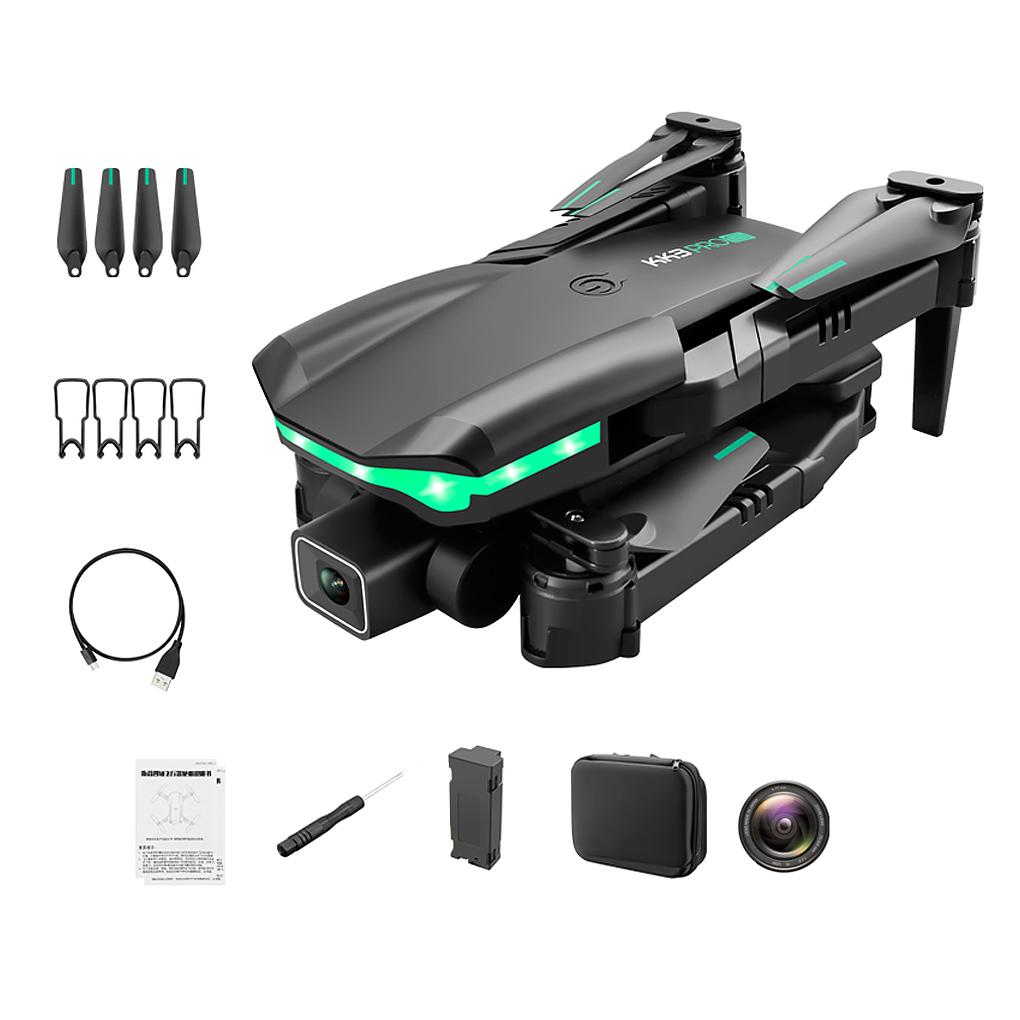 4K High Resolution Remote Control Drone Portable Camping Hiking RC Camera Quadcopter Rechargeable Aircraft Toy Holiday Present