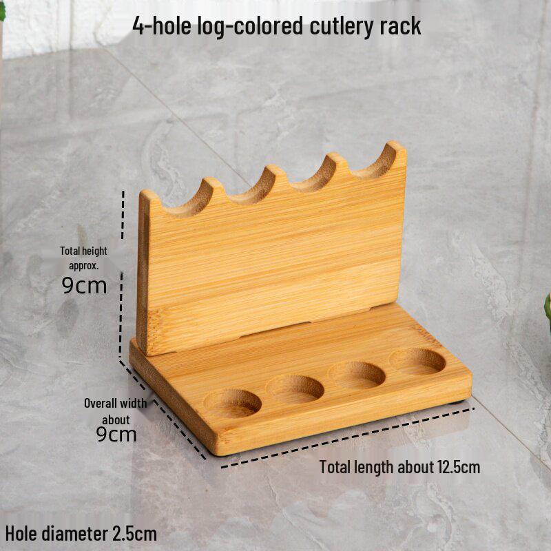 Bamboo Cutlery Display Stand: Knife, Fork, Spoon, and Chopstick Holder Organizer