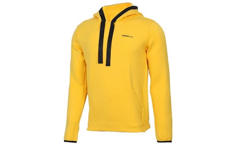 

Adidas Neo Sweatshirts Men s Yellow Hooded Moderate Regular DW8141 XL