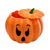 Spooky Holiday Desk Accessories 3D Printed Devil Pumpkin Storage Box with Lid, Funny Ghost Face Decorative Lid Halloween Decoration, Desktop Organizer