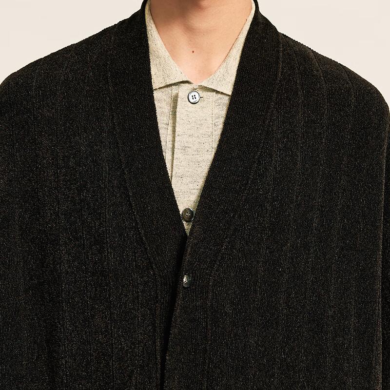 Suxie Men's 2025 Autumn V-Neck Loose Fit Cardigan Sweater