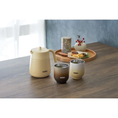 Thermos Vacuum Insulated Cup 240ml Brown Hot Water JDT-240 BW