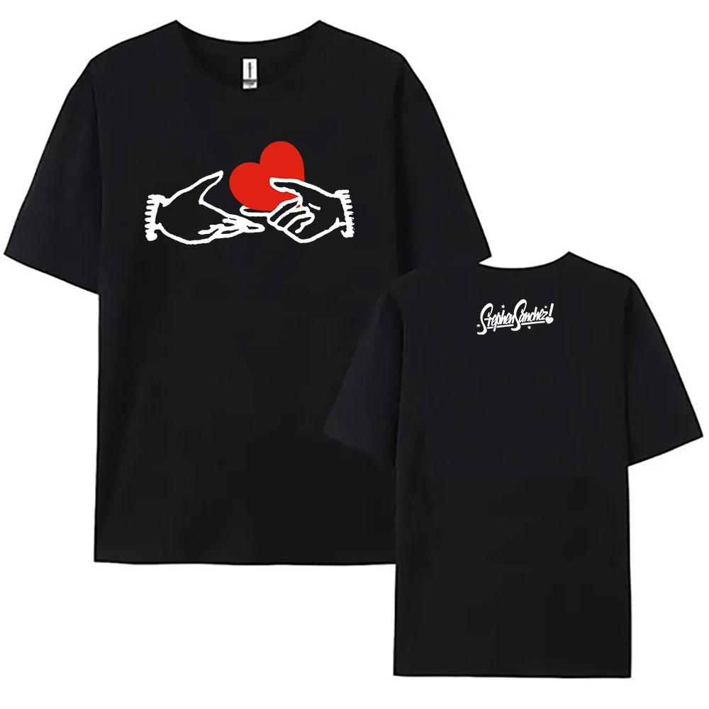 Stephen Sanchez Love,Love,Love Album T-shirt Short Sleeve Cotton O-neck Female Tshirts Unisex Streetwear Casual Summer Tees Top