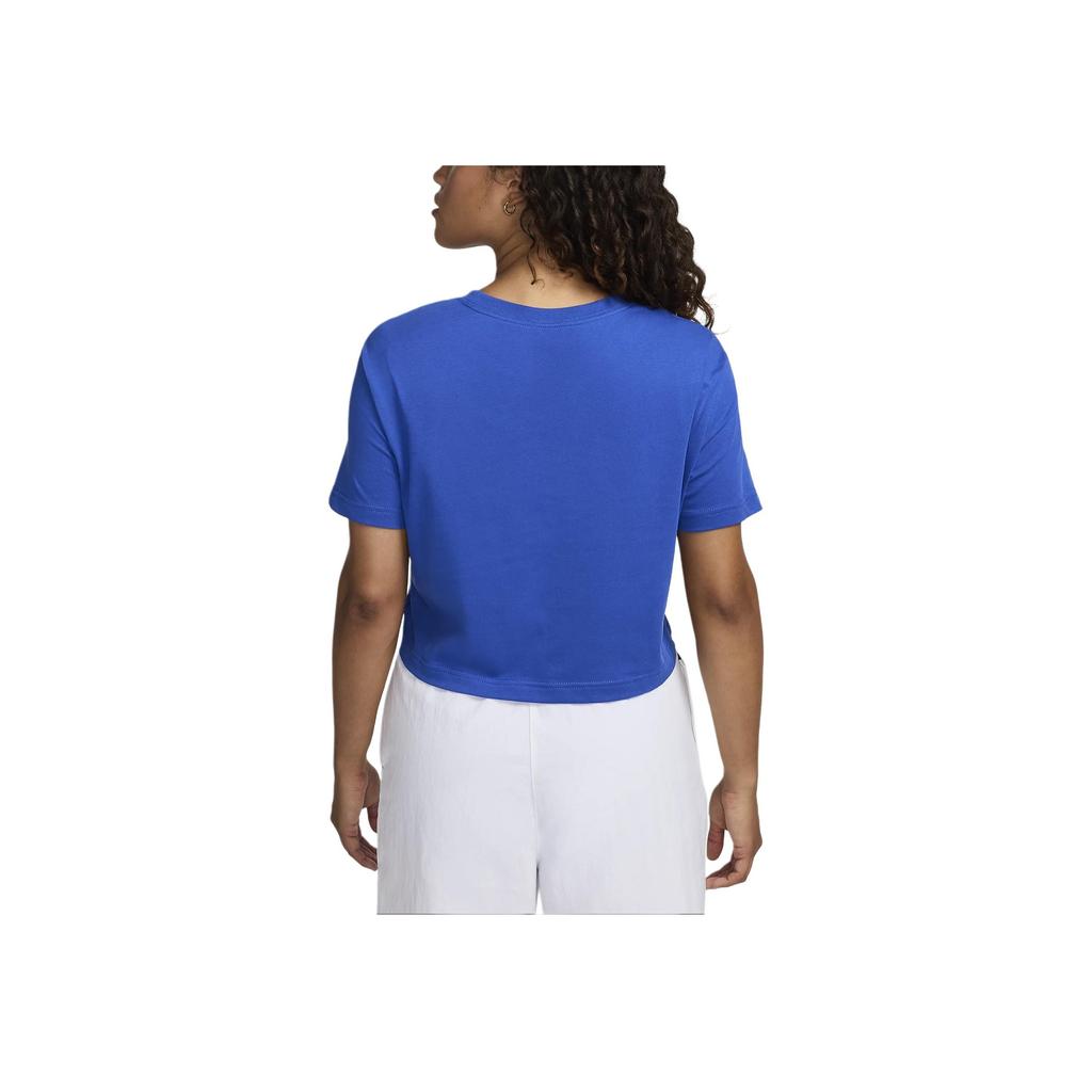Nike Sportswear Essentials Series Short Sleeve Comfortable Letter T-Shirt Women tops Royal-Blue BV6175-481