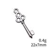 Hollow Clover Key Charm Lucky Pendant Tool Charms For Bracelet Necklace Jewelry Making Supplies For DIY