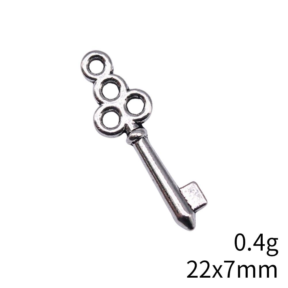 Hollow Clover Key Charm Lucky Pendant Tool Charms For Bracelet Necklace Jewelry Making Supplies For DIY