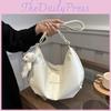 Trendy 2024 Street Style Korean Retro Soft Pu Shoulder Bag For Women With Zipper Closure
