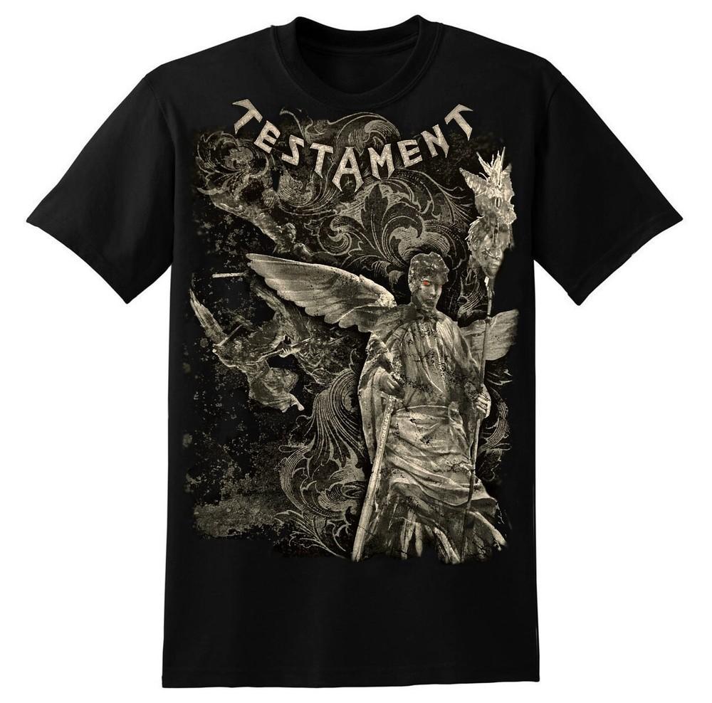 TESTAMENT cd lgo СВЕТЯЩИЙСЯ ГЛАЗ АНГЕЛ Официальная РУБАШКА ПОСЛЕДНИЙ МАЛЕНЬКИЙ OOP legacy roots Унисекс Футболка M