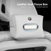 RYXA9 Car Tissue Box Holder For Alfa Romeo 4C 159 166  Giulia Giulietta 156 147 Leather Car Armrest Napkin Case Sun Visor Backseat Bag