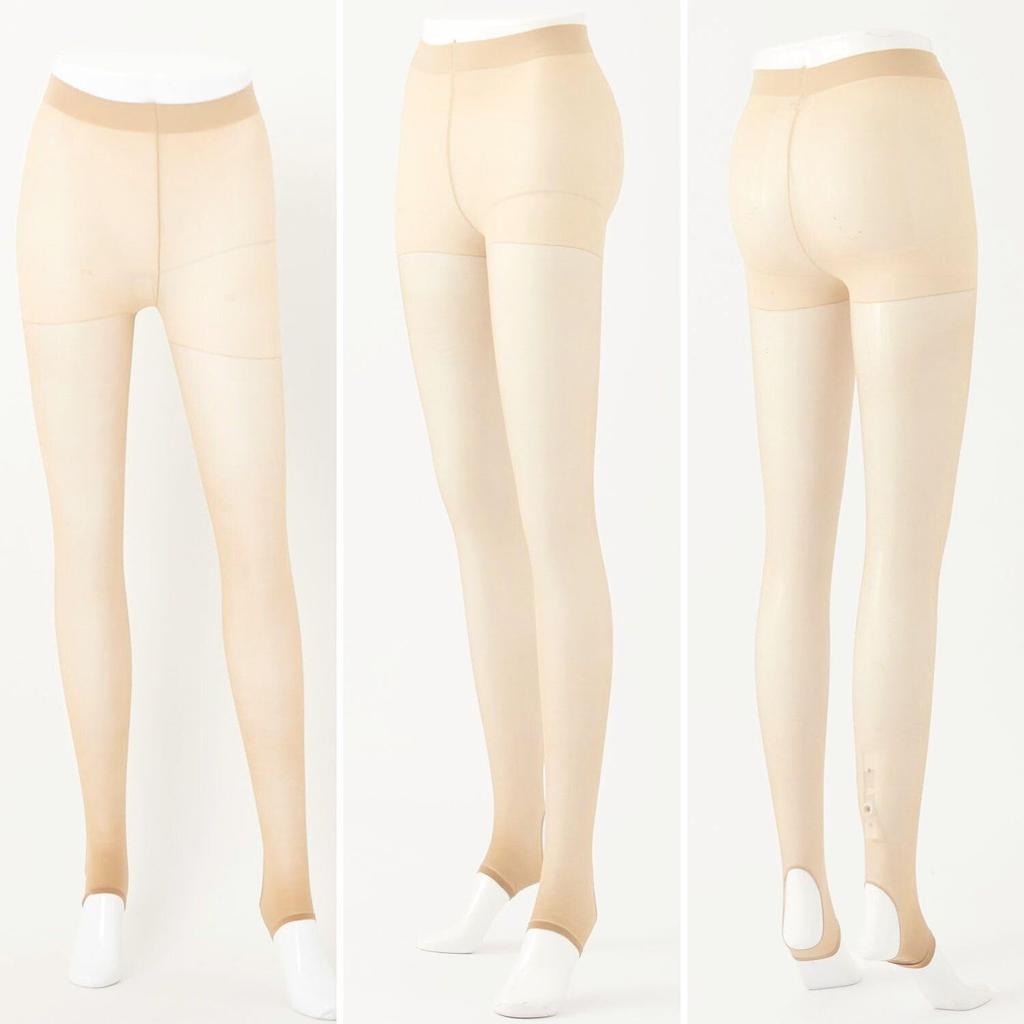 Marie Claire Women's Light Beige Sports Stockings (3-Pair Set), Stretchy Style, UV Protection, Antibacterial, and Odor Resistant, Sizes L-LL, 711976